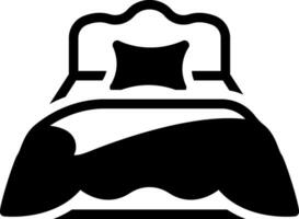 solid icon for bedding vector