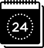 solid icon for date vector