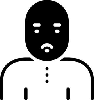 sólido icono para neutral vector