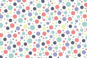 Abstract colorful random circles pattern design on white background. Vector illustrator