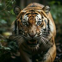 Portrait of beautiful a bengal tiger photo