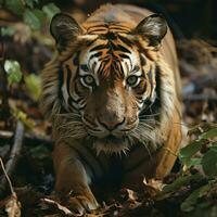 Portrait of beautiful a bengal tiger photo