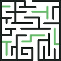 Maze icon vector image. Suitable for mobile apps, web apps and print media.