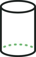 Cylinder icon vector image. Suitable for mobile apps, web apps and print media.