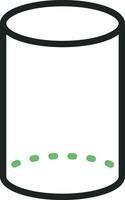 Cylinder icon vector image. Suitable for mobile apps, web apps and print media.