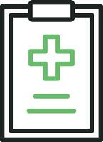 Medical Report icon vector image. Suitable for mobile apps, web apps and print media.