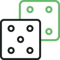 Dices icon vector image. Suitable for mobile apps, web apps and print media.