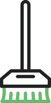Broom icon vector image. Suitable for mobile apps, web apps and print media.