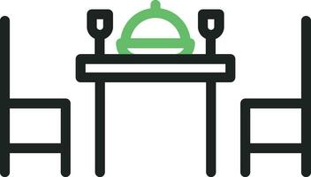 Dinner icon vector image. Suitable for mobile apps, web apps and print media.