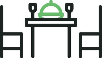 Dinner icon vector image. Suitable for mobile apps, web apps and print media.