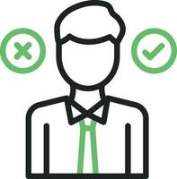 Decision Making icon vector image. Suitable for mobile apps, web apps and print media.