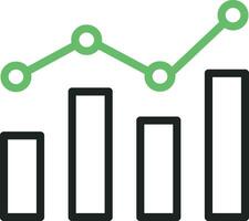 Bar Chart icon vector image. Suitable for mobile apps, web apps and print media.