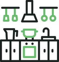 Kitchen icon vector image. Suitable for mobile apps, web apps and print media.