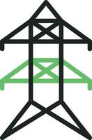 Electric Tower icon vector image. Suitable for mobile apps, web apps and print media.