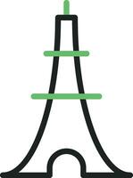 Eiffel Tower icon vector image. Suitable for mobile apps, web apps and print media.