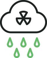 Acid Rain icon vector image. Suitable for mobile apps, web apps and print media.