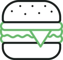 Burger icon vector image. Suitable for mobile apps, web apps and print media.