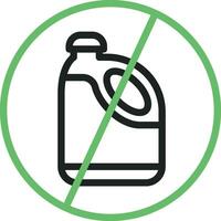 No Bleach icon vector image. Suitable for mobile apps, web apps and print media.