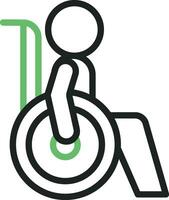 Disabled icon vector image. Suitable for mobile apps, web apps and print media.