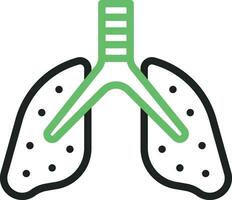 Lungs icon vector image. Suitable for mobile apps, web apps and print media.