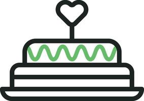 Cake icon vector image. Suitable for mobile apps, web apps and print media.