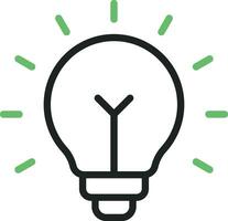 Lightbulb icon vector image. Suitable for mobile apps, web apps and print media.