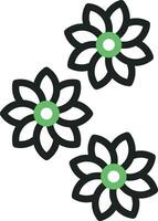 Flowers icon vector image. Suitable for mobile apps, web apps and print media.