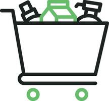 Groceries icon vector image. Suitable for mobile apps, web apps and print media.