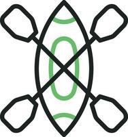 Canoe icon vector image. Suitable for mobile apps, web apps and print media.