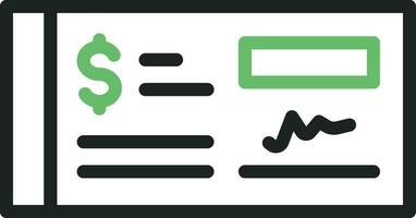 Cheque icon vector image. Suitable for mobile apps, web apps and print media.