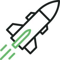 Missile icon vector image. Suitable for mobile apps, web apps and print media.