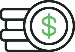 Money icon vector image. Suitable for mobile apps, web apps and print media.