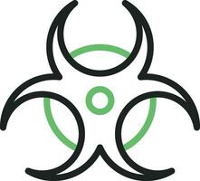 Biohazard Sign icon vector image. Suitable for mobile apps, web apps and print media.