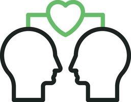 Empathy icon vector image. Suitable for mobile apps, web apps and print media.