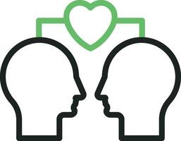 Empathy icon vector image. Suitable for mobile apps, web apps and print media.