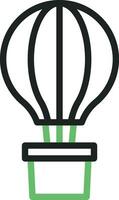 Hot Air Balloon icon vector image. Suitable for mobile apps, web apps and print media.