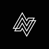 Letter NN or Double N logo vector