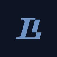 Letter LL or Double L logo vector