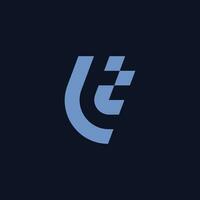 Letter LT or TL logo vector
