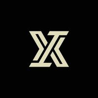 Initial letter XI or IX monogram logo vector