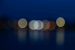 lights of blur bokeh background photo