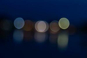 lights of blur bokeh background photo