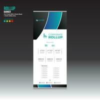 roll up banner design for any best company use vector