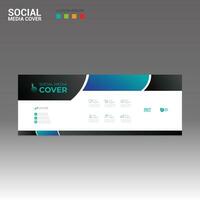 social media cover banner for any use vector