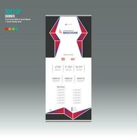 roll up banner design for any best company use vector