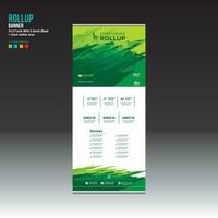 roll up banner design for any best company use vector