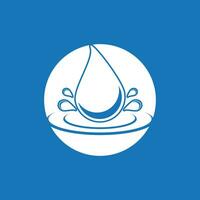 Water drop icon and symbol vector template