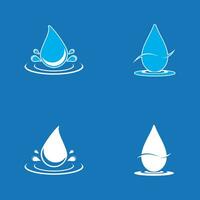 Water drop icon and symbol vector template