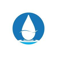 Water drop icon and symbol vector template