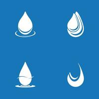 Water drop icon and symbol vector template